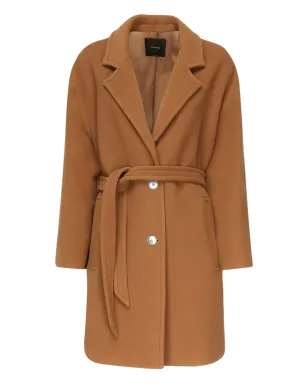 PINKO チップスター ベルト付きラペルコート - サムネイル1