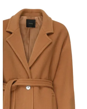 PINKO チップスター ベルト付きラペルコート - サムネイル3
