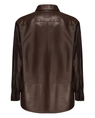 LOEWE ボタン留めレザーシャツジャケット - サムネイル2