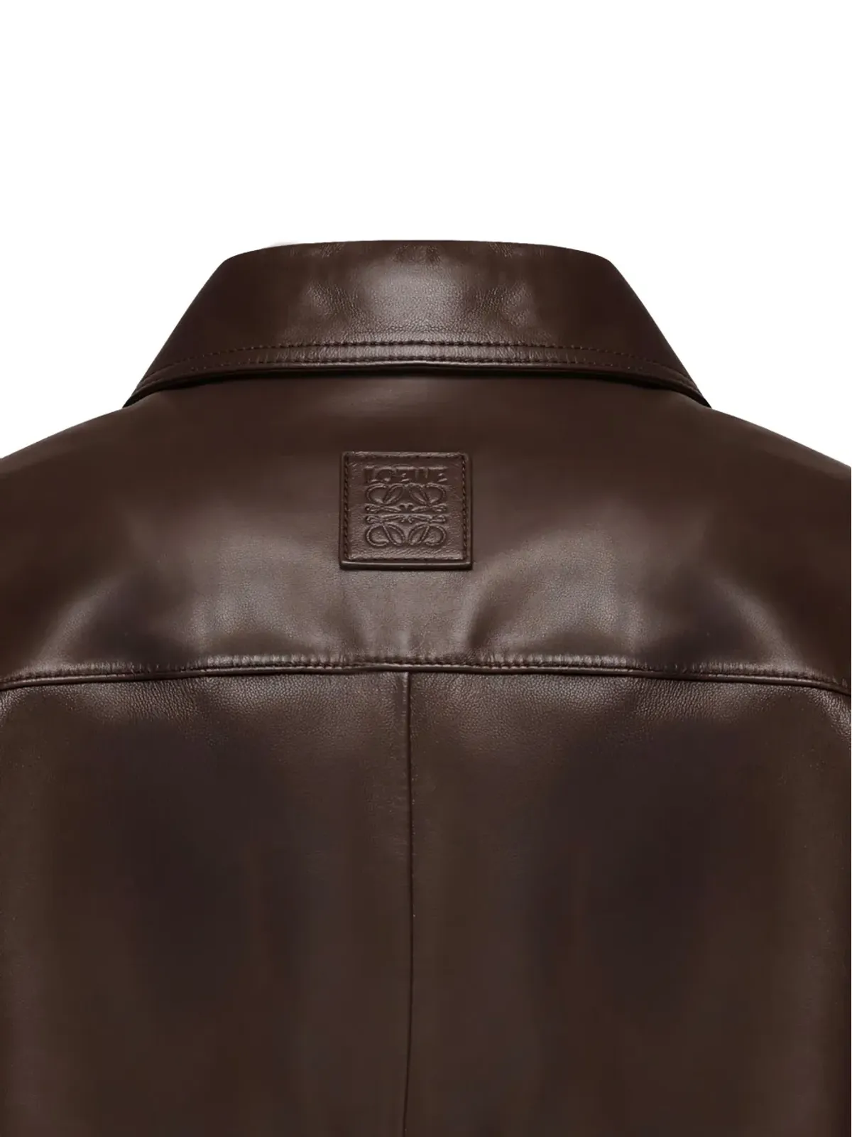 LOEWE ボタン留めレザーシャツジャケット - 画像3