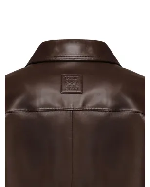 LOEWE ボタン留めレザーシャツジャケット - サムネイル3