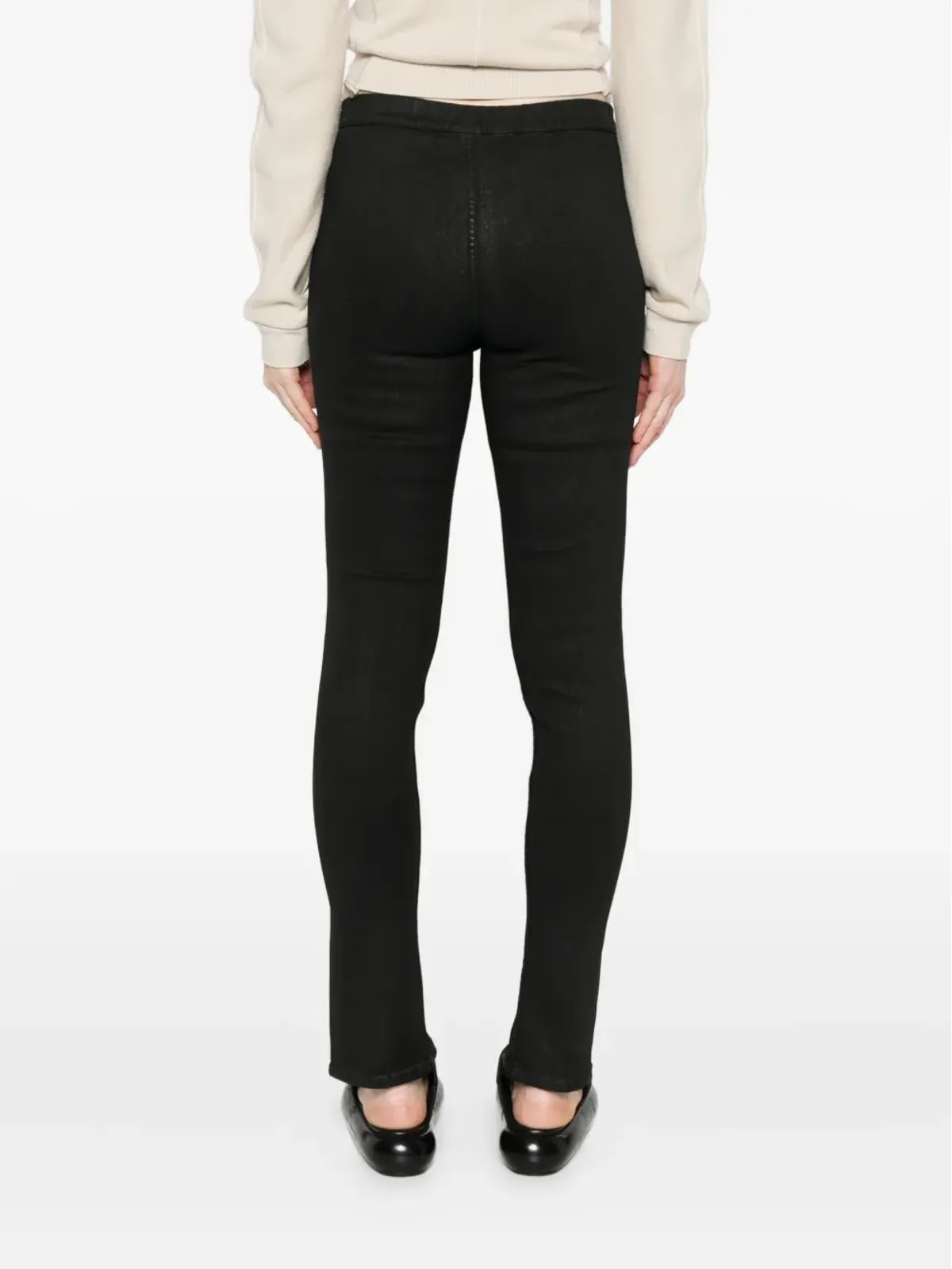 Rick Owens DRKSHDW フロントスプリットジップディテールジーンズ - 画像4