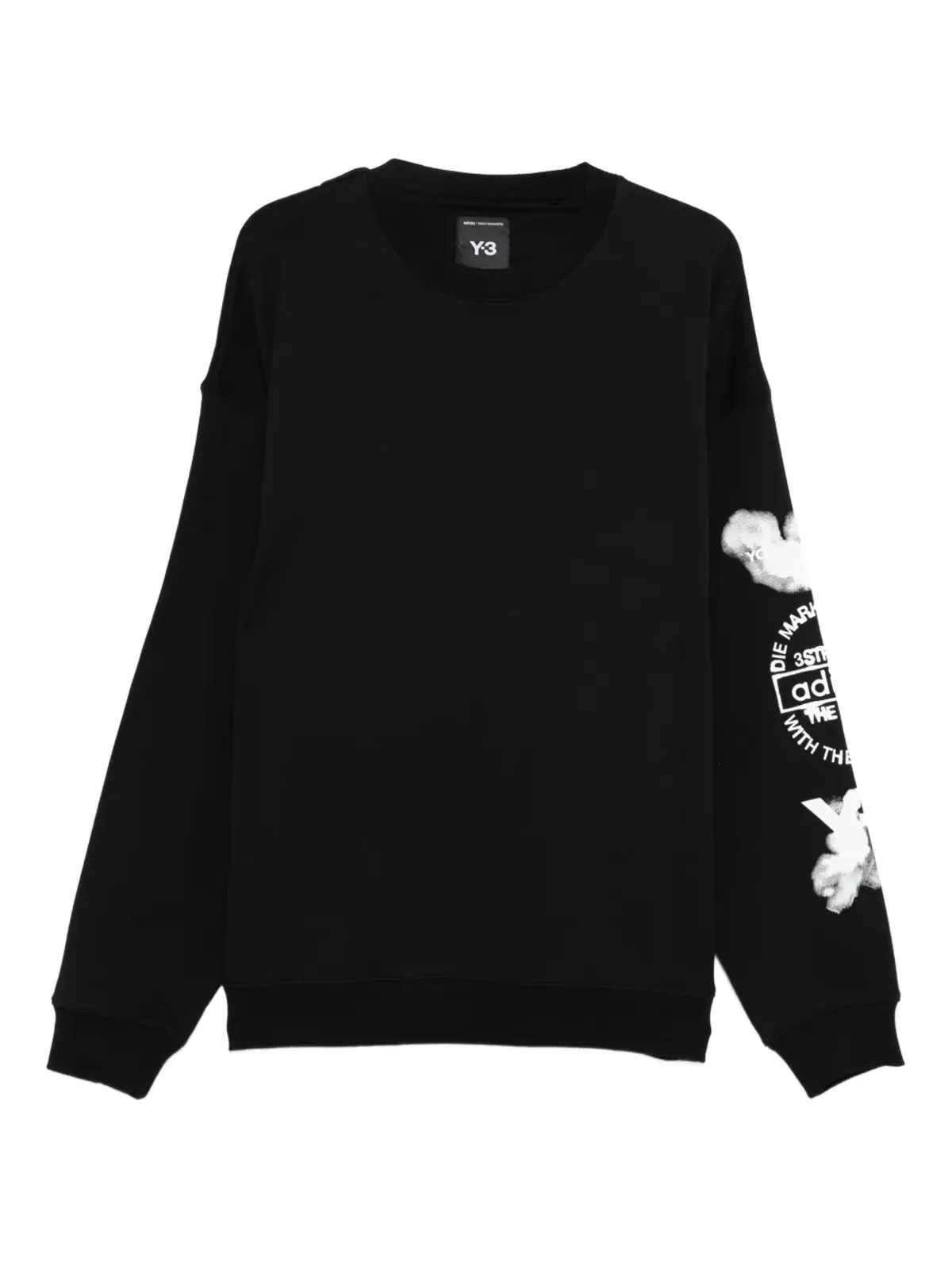 Y-3 クラウドプリント クルーネック スウェットシャツ - 画像1