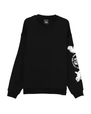 Y-3 クラウドプリント クルーネック スウェットシャツ - サムネイル1