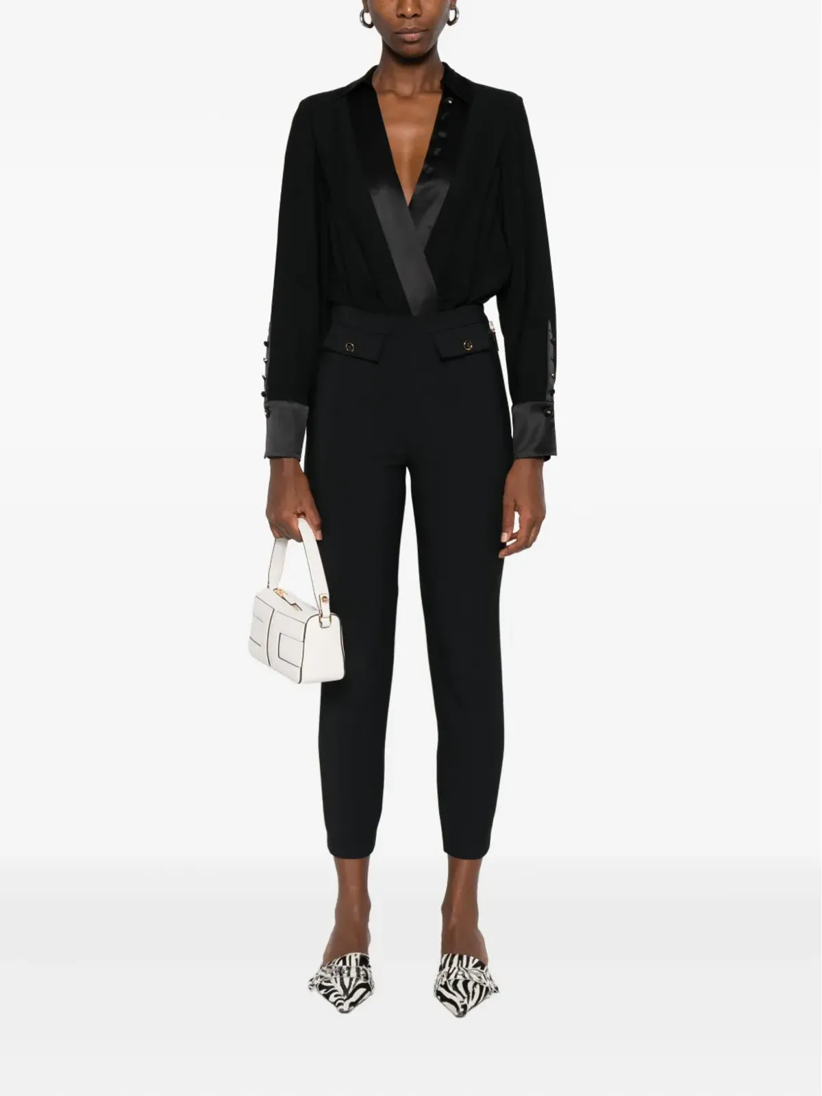 Elisabetta Franchi スリムフィット テーラードパンツ - 画像2