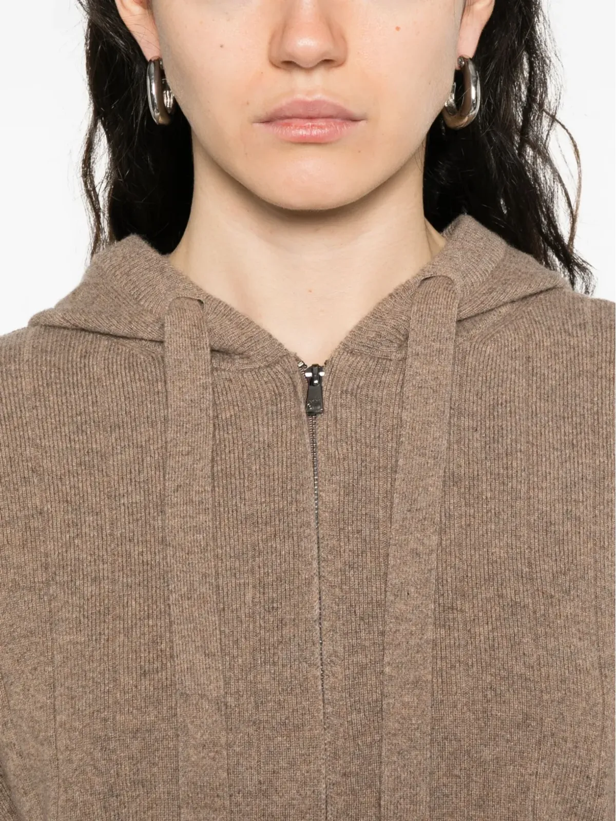 Max Mara フード付きジップアップカーディガン - 画像5