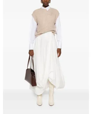 Max Mara ケーブルニット ノースリーブベスト - サムネイル2