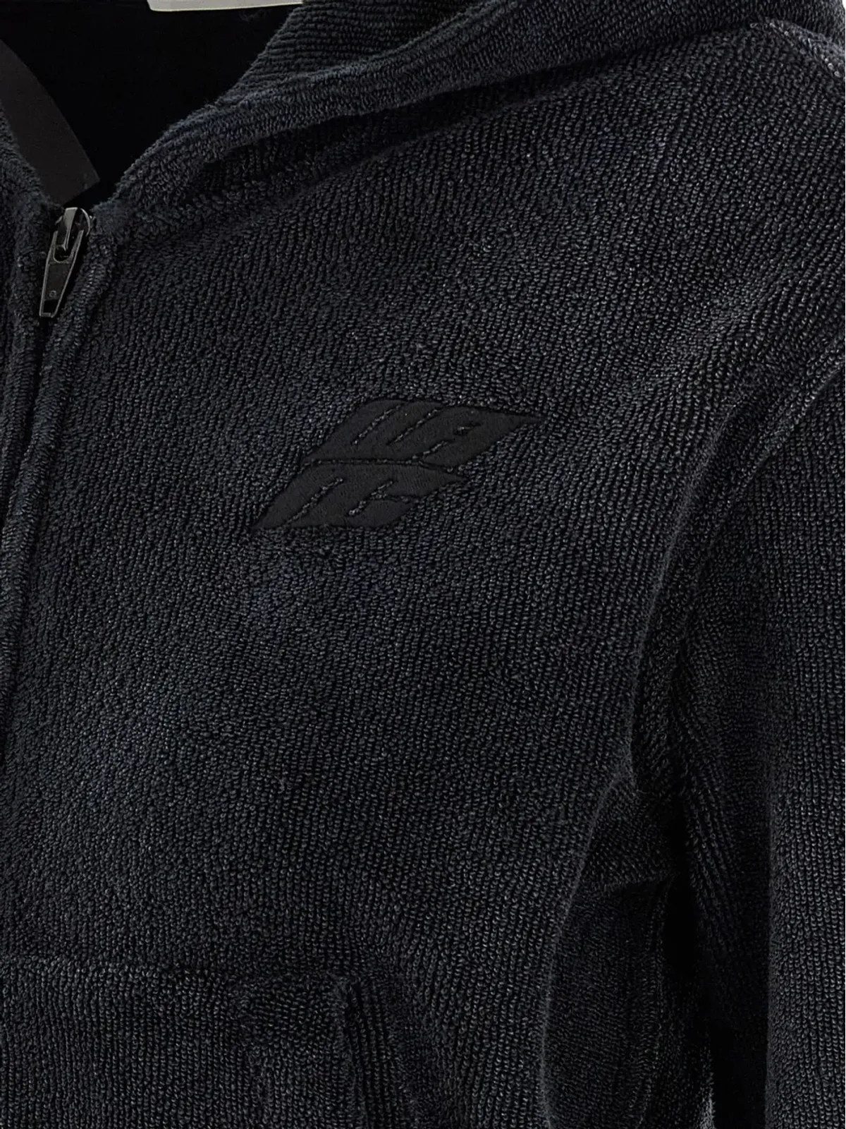 Alexander Wang ロゴ刺繍ジップフロントフーディー - 画像3