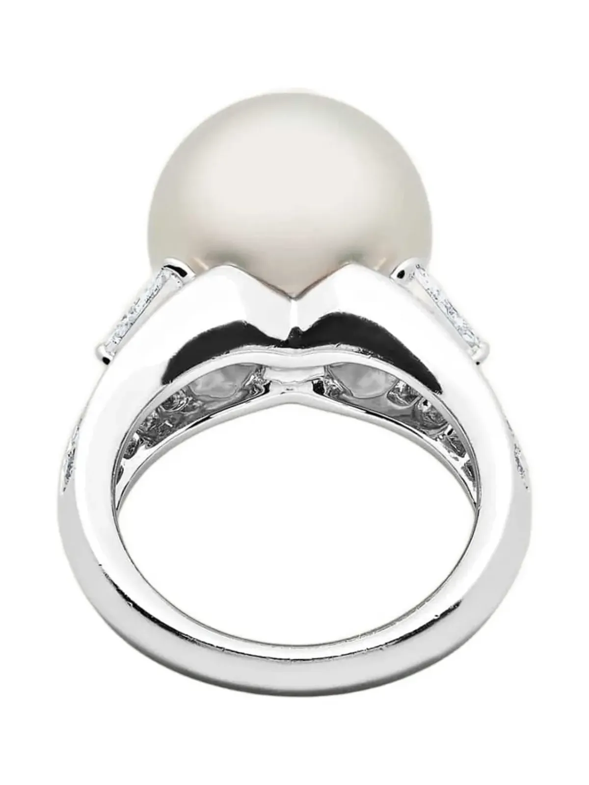 Mikimoto プラチナパール＆ダイヤモンドリング - 画像3
