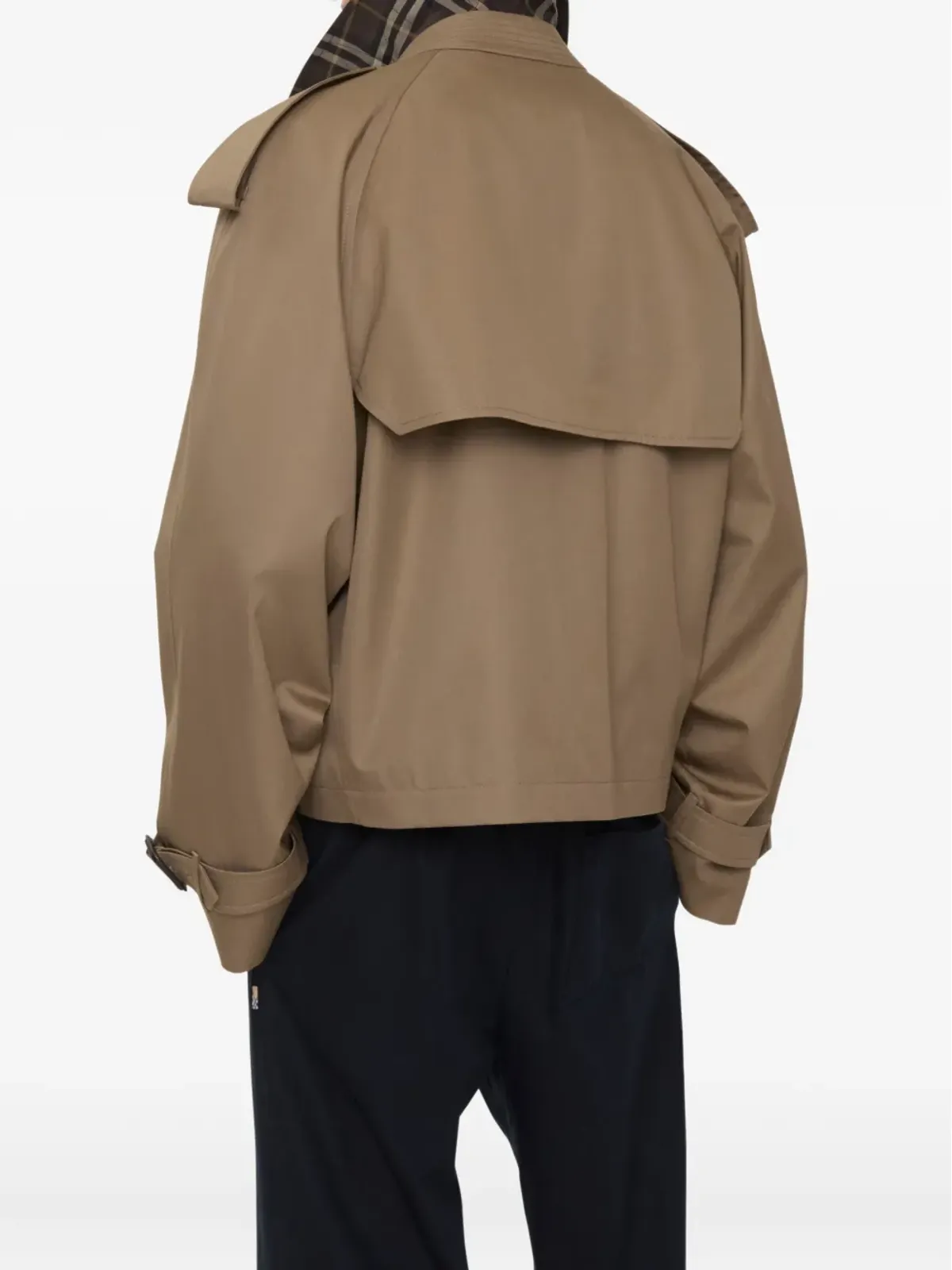 Burberry クロップド ギャバジン トレンチコート - 画像3