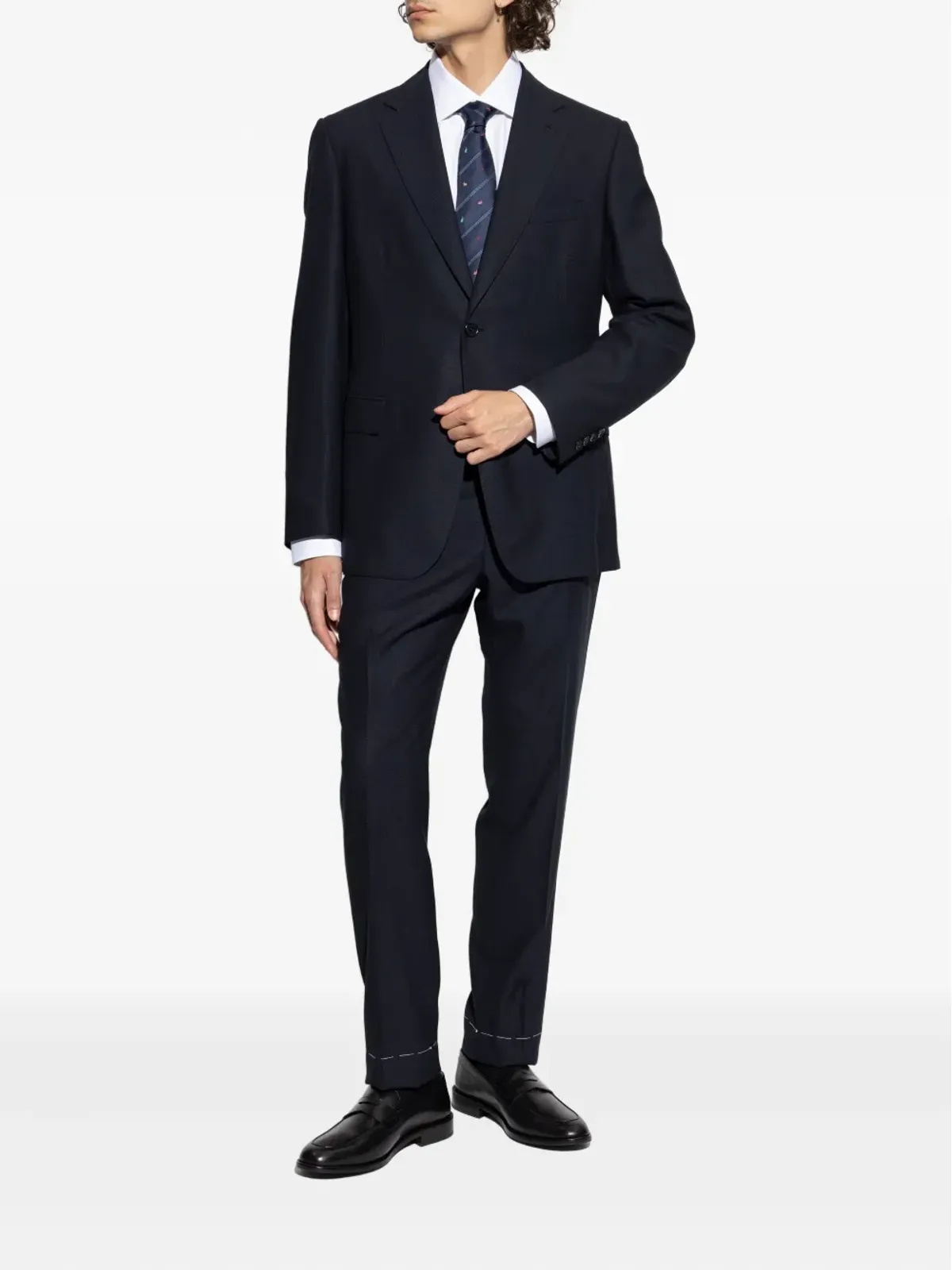 Brioni シングルブレスト ウールスーツ - ブルー - 画像3