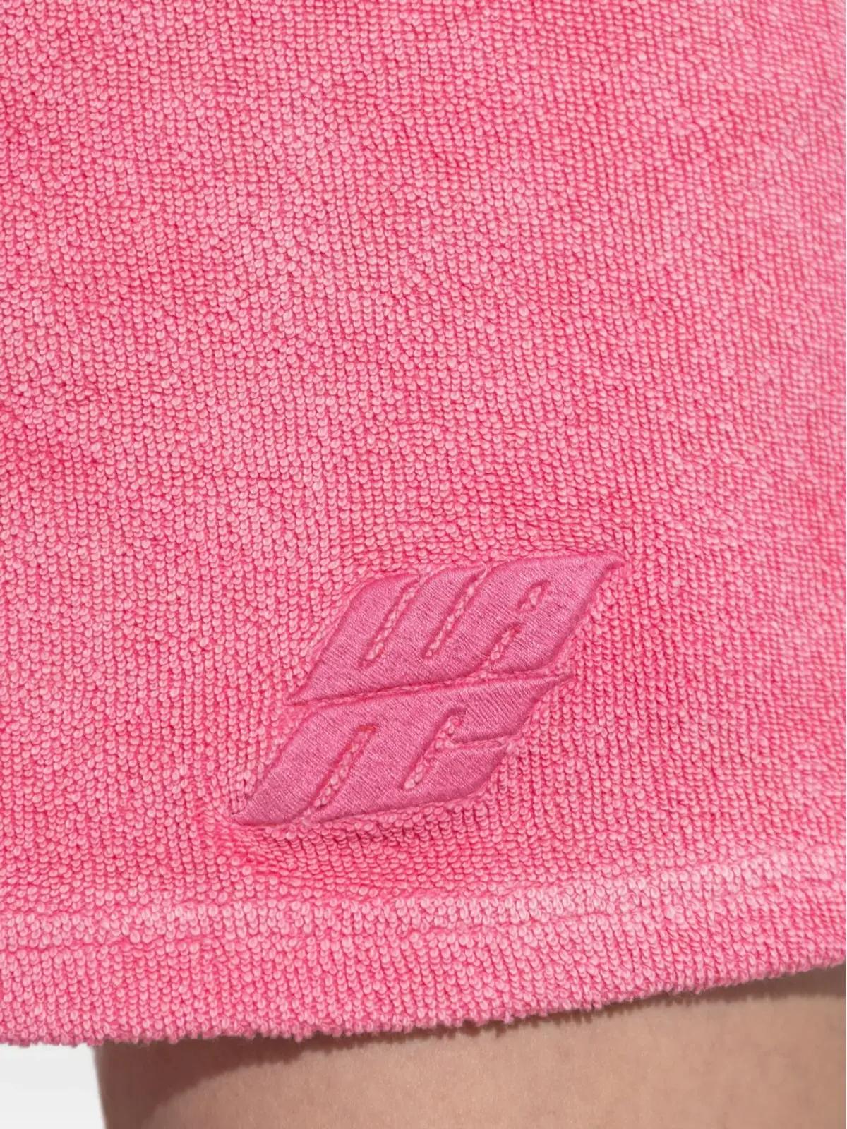 Alexander Wang 刺繍入りコットンミニスカート ピンク - 画像5