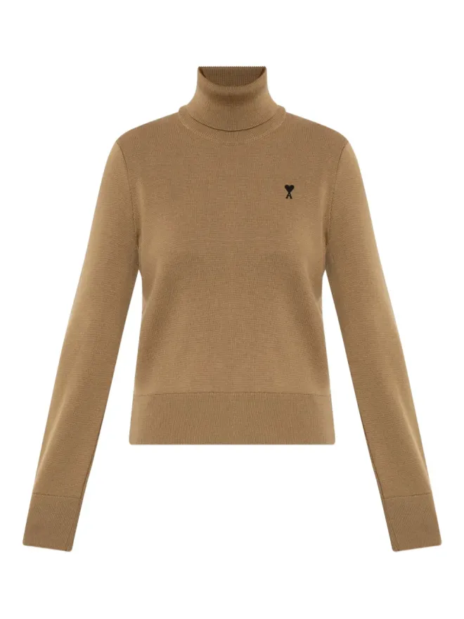 AMI Paris AMI Paris ロゴ刺繍 タートルネックセーターの商品画像