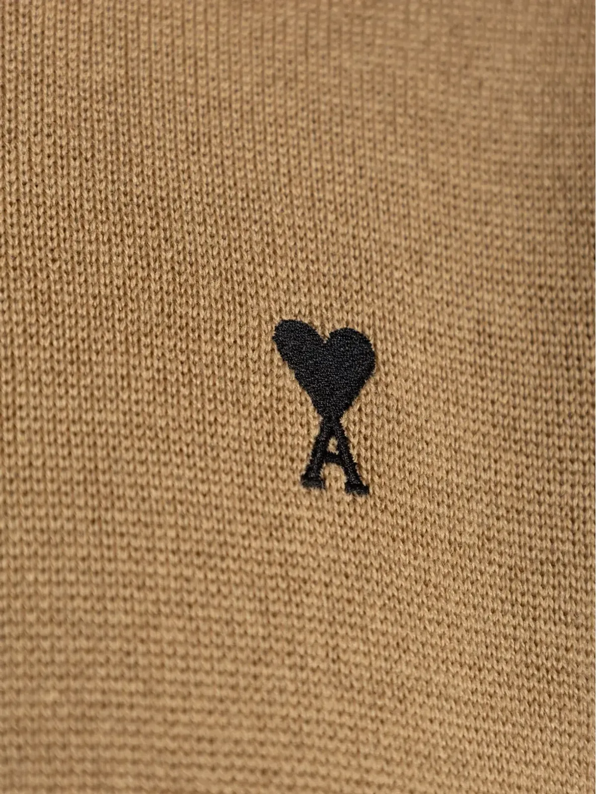 AMI Paris ロゴ刺繍 タートルネックセーター - 画像5