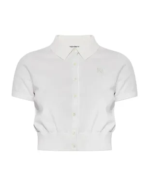Alexander Wang ボタンフロント半袖ニットトップ - サムネイル1