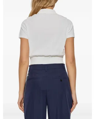Alexander Wang ボタンフロント半袖ニットトップ - サムネイル4
