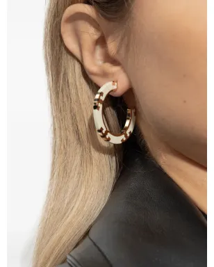 Tory Burch ロゴプレート付きフープピアス - サムネイル2