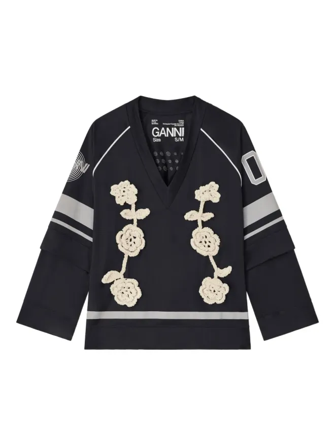 Ganni GANNI クロシェットフラワートップの商品画像