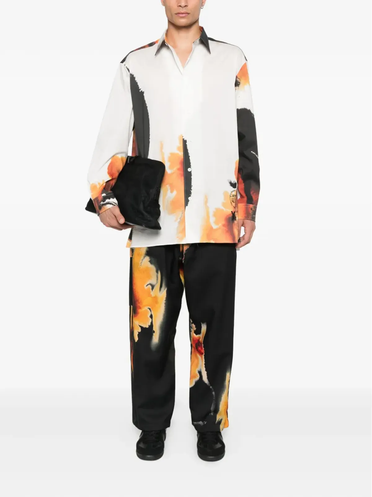 Y-3 アブストラクトプリントパンツ - 画像2