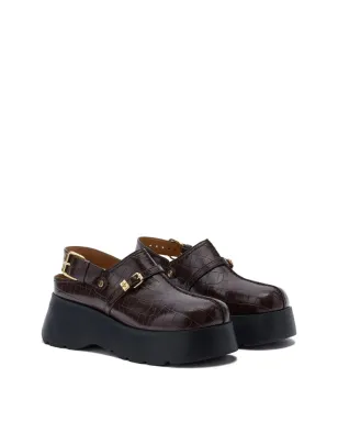 GANNI クロコダイルエフェクトバックルパンプス - サムネイル2