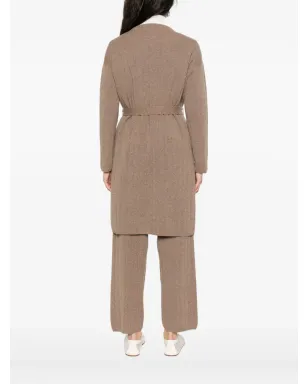 Max Mara リブ編みベルト付きカーディガン - サムネイル4