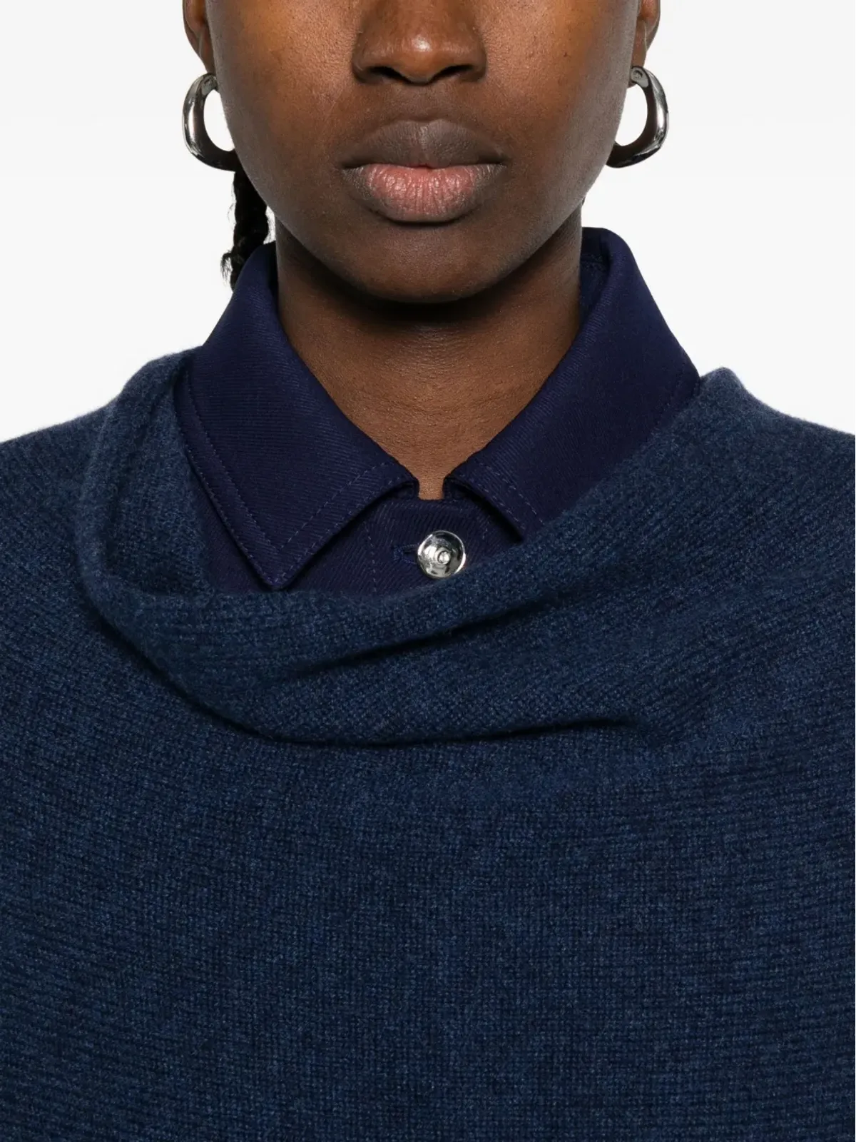 BOMPARD カシミア ロング ポンチョ - 画像5