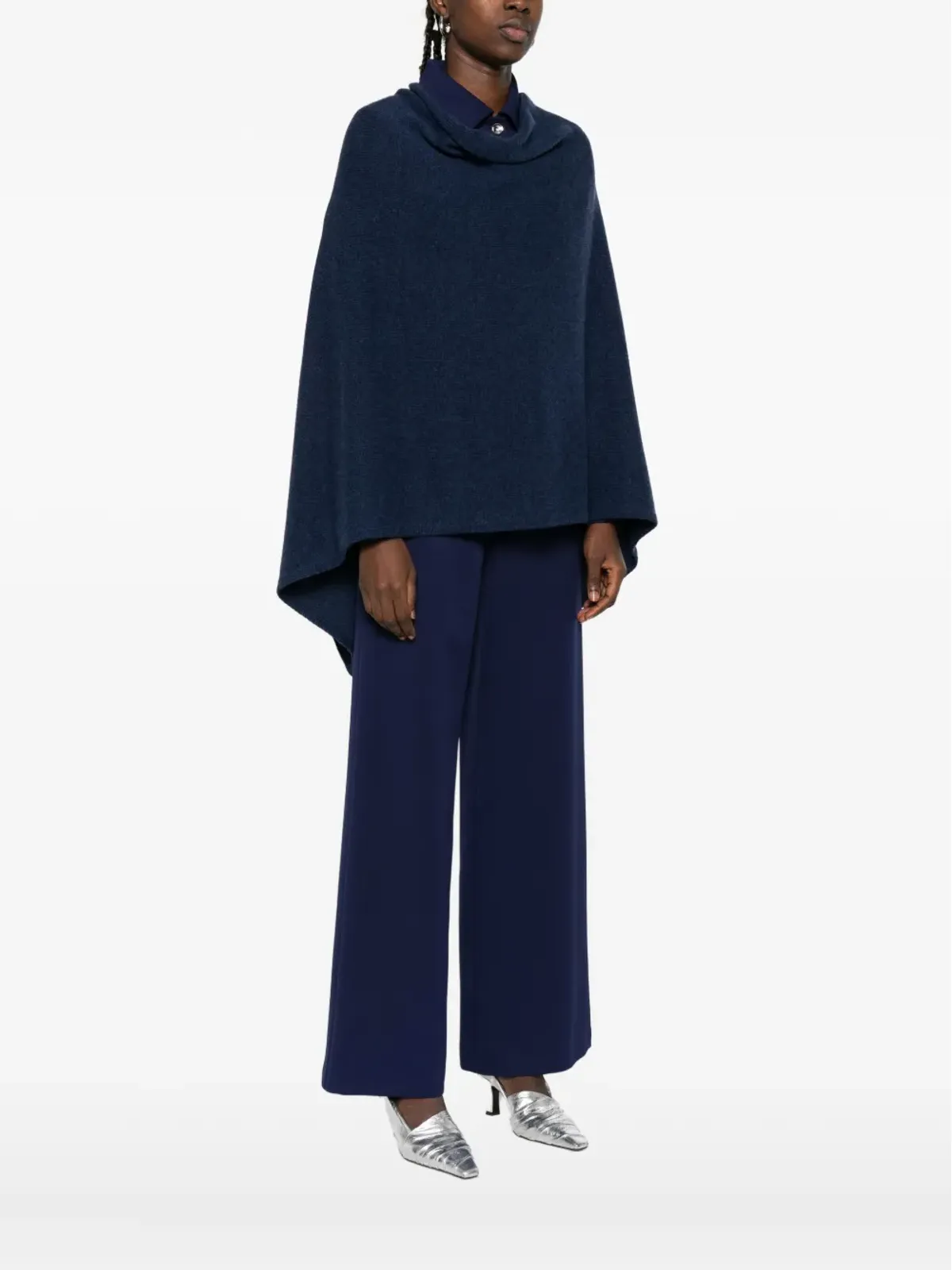 BOMPARD カシミア ロング ポンチョ - 画像3