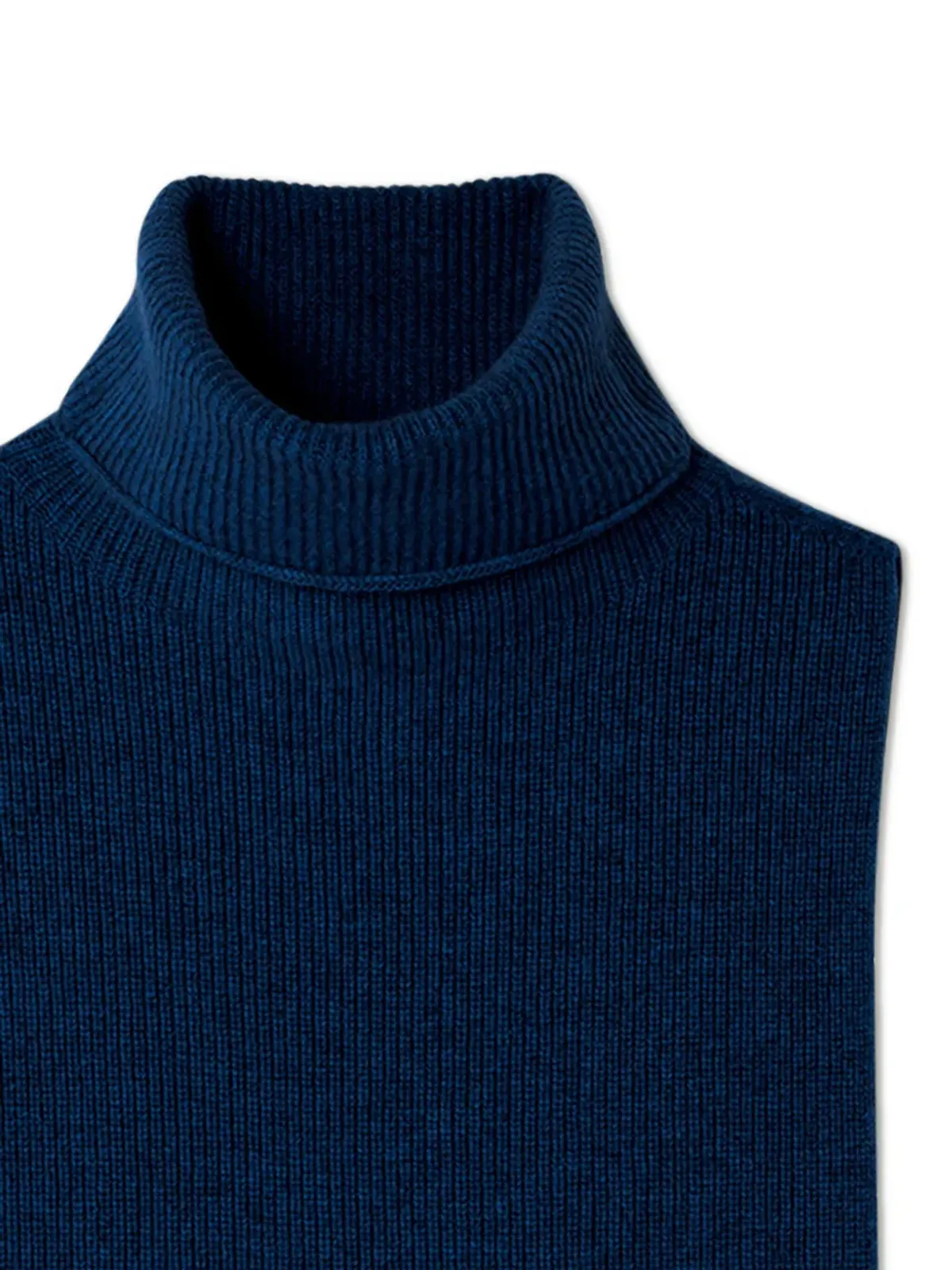 BOMPARD ロールネックリブ編みスカーフ - 画像2