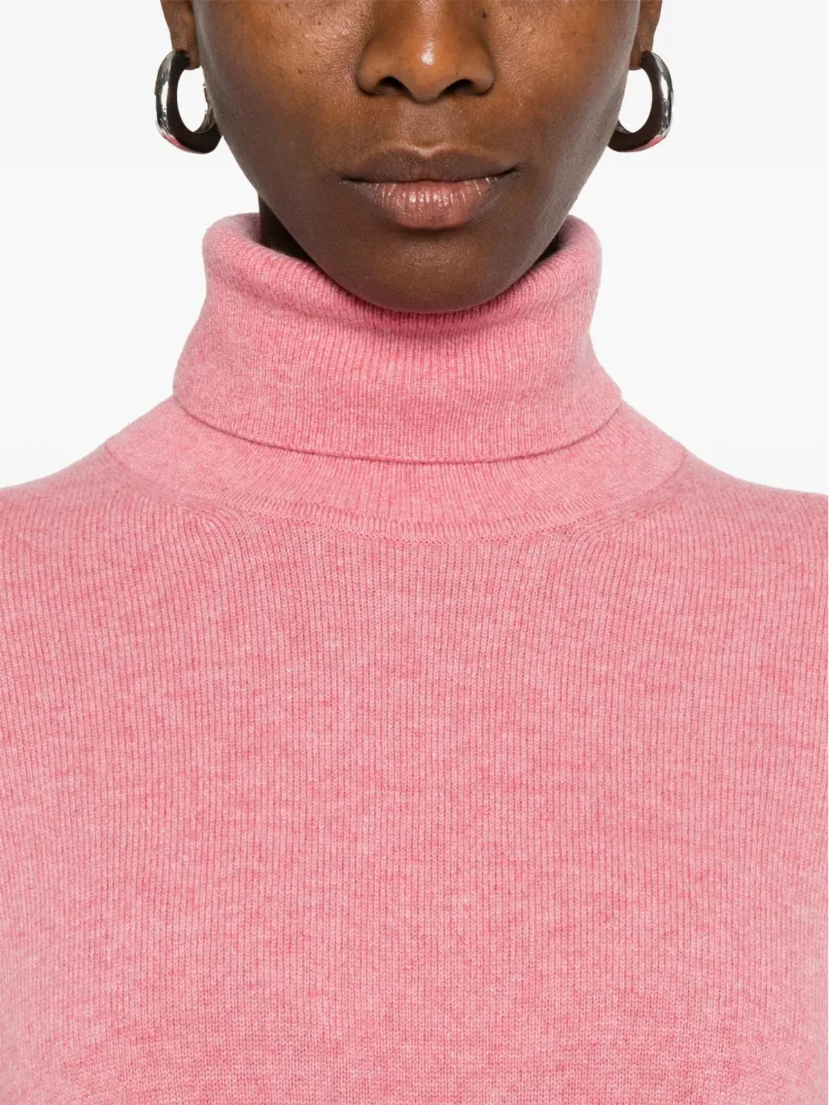 BOMPARD ロールネック カシミヤセーター ピンク - 画像5