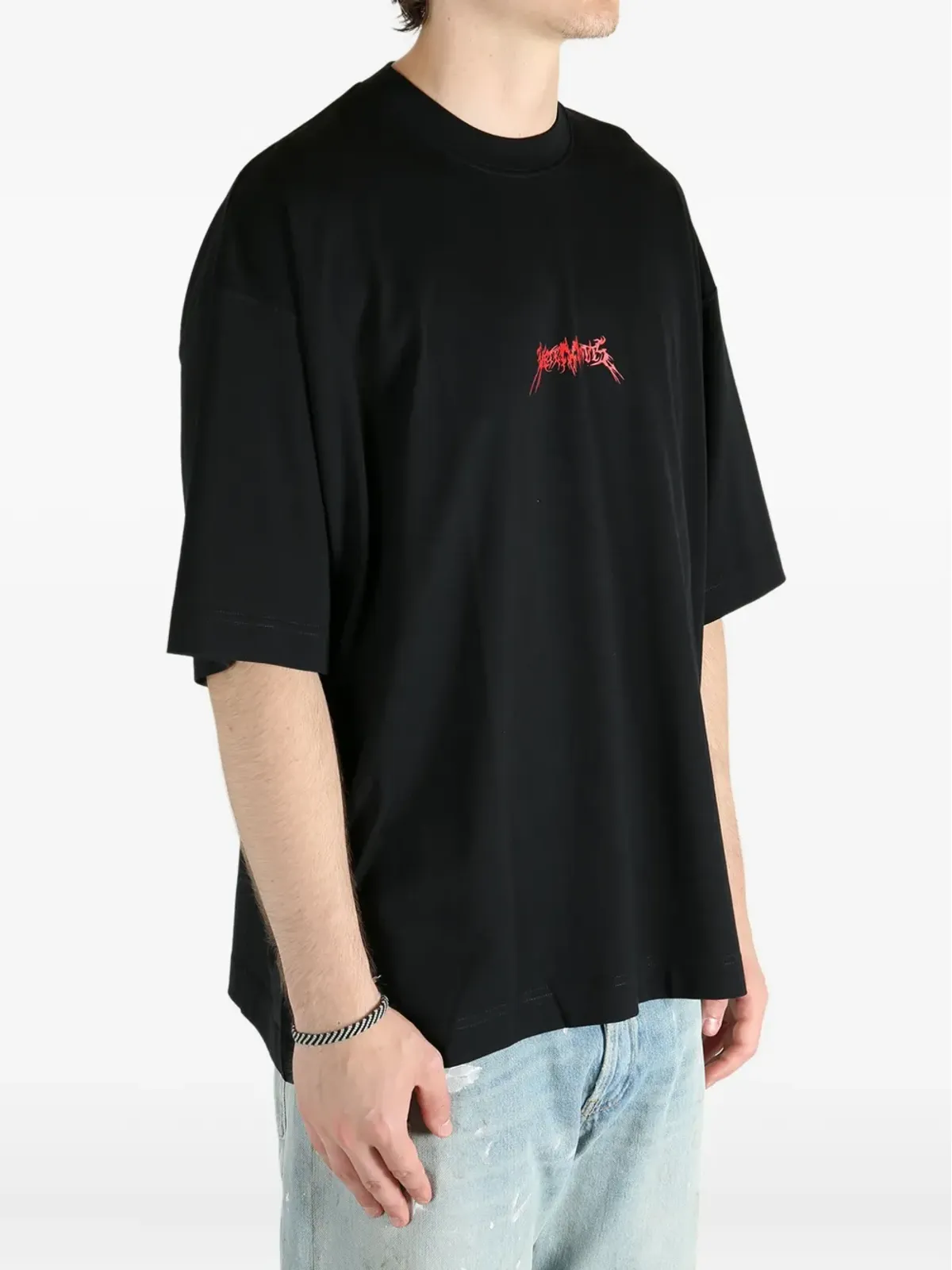 VETEMENTS ロゴプリントTシャツ（ブラック） - 画像3