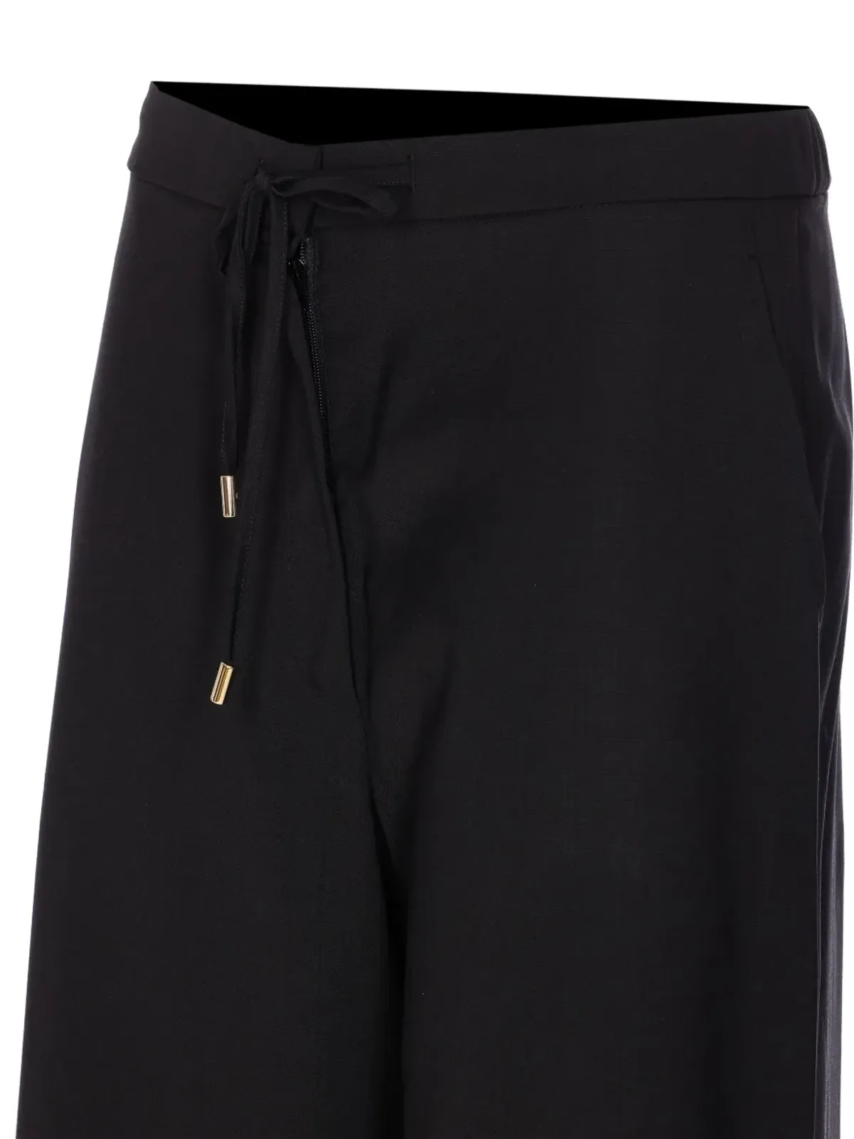 Max Mara zip-fastening coulisse trousers - Black - 画像3