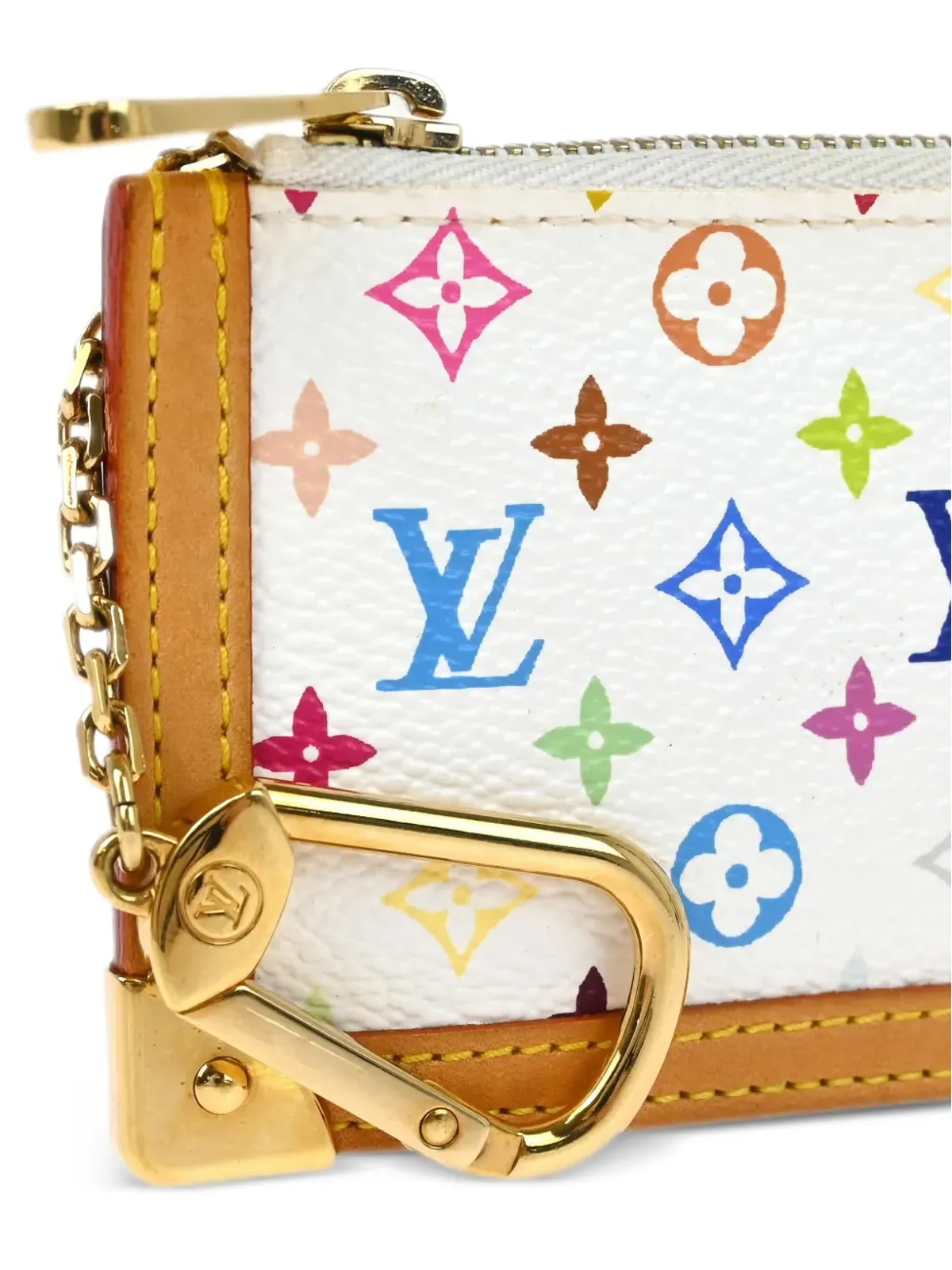 Louis Vuitton Pre-Owned 2003 Cles coin purse - White - 画像3