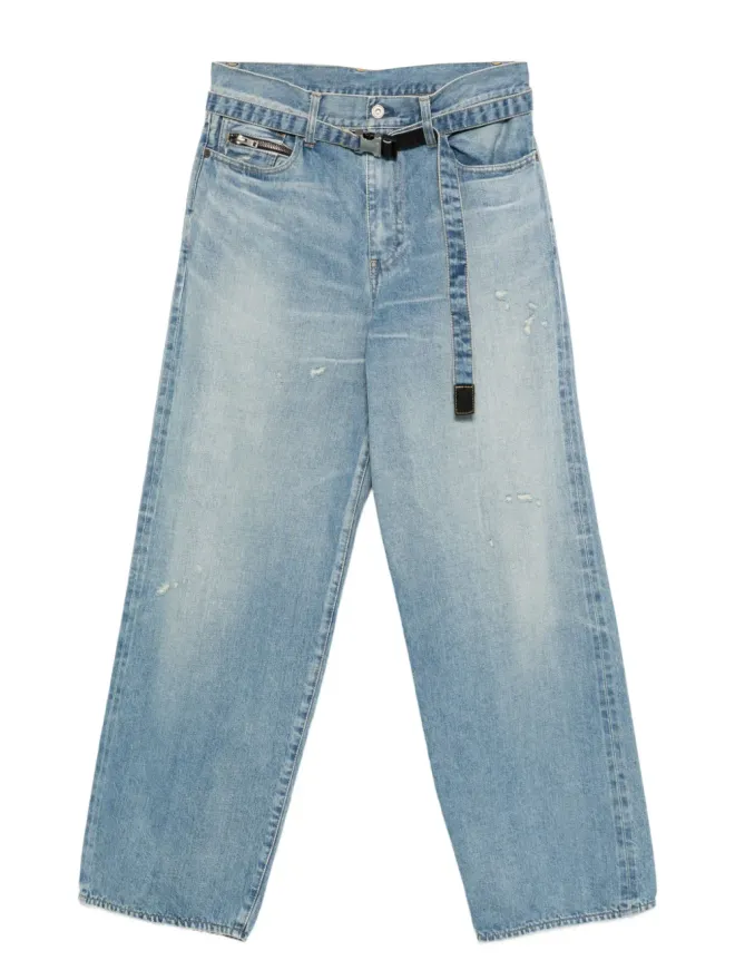 sacai sacai ベルト付きウエストジーンズの商品画像