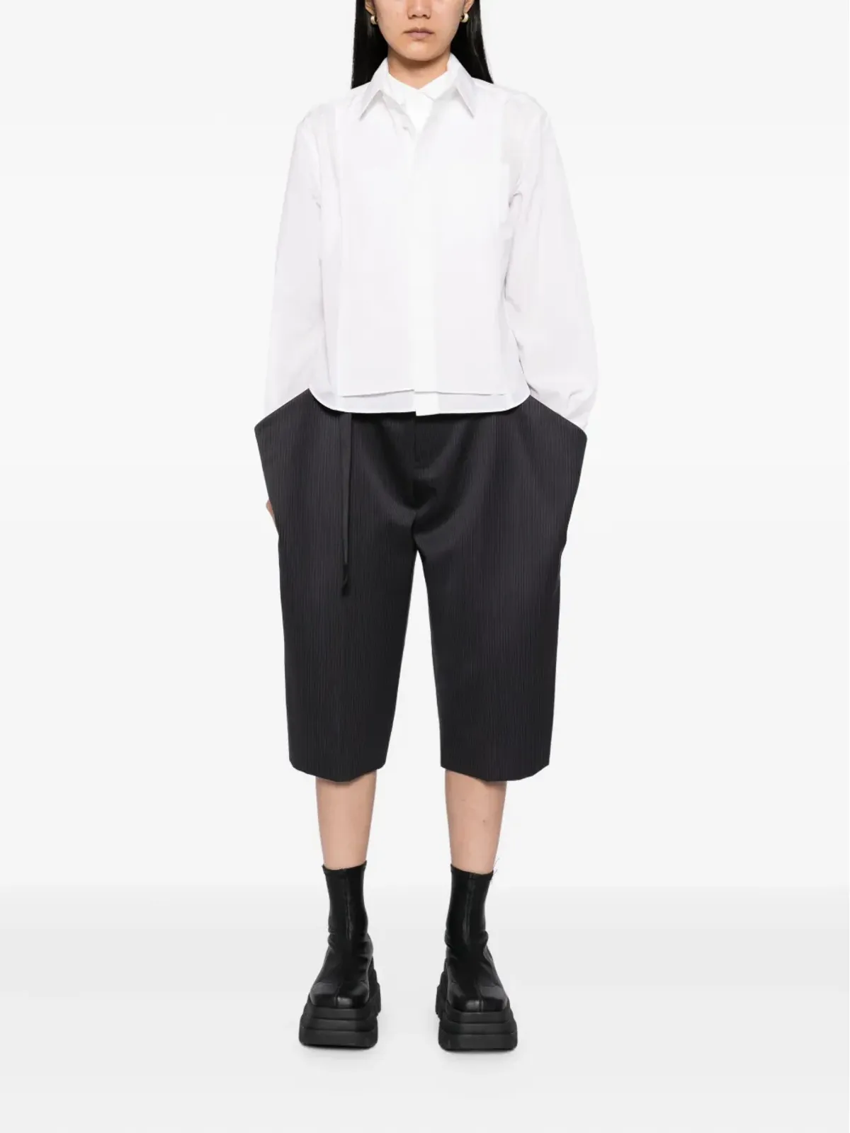 sacai クロップドシャツ - 画像2