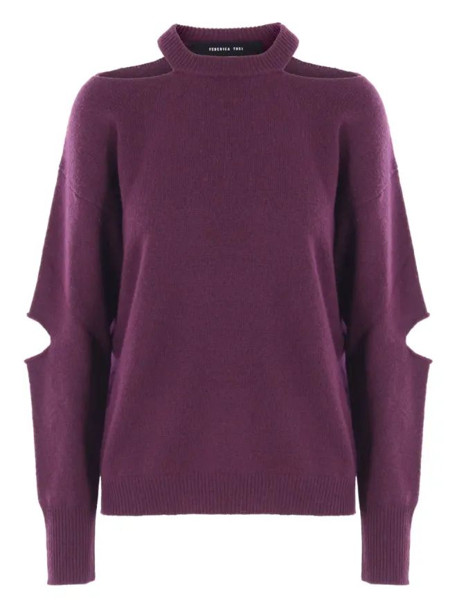Federica Tosi Federica Tosi カットアウトタートルネックセーターの商品画像
