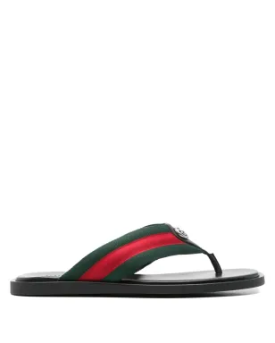 Gucci ウェブストライプサンダル - サムネイル1