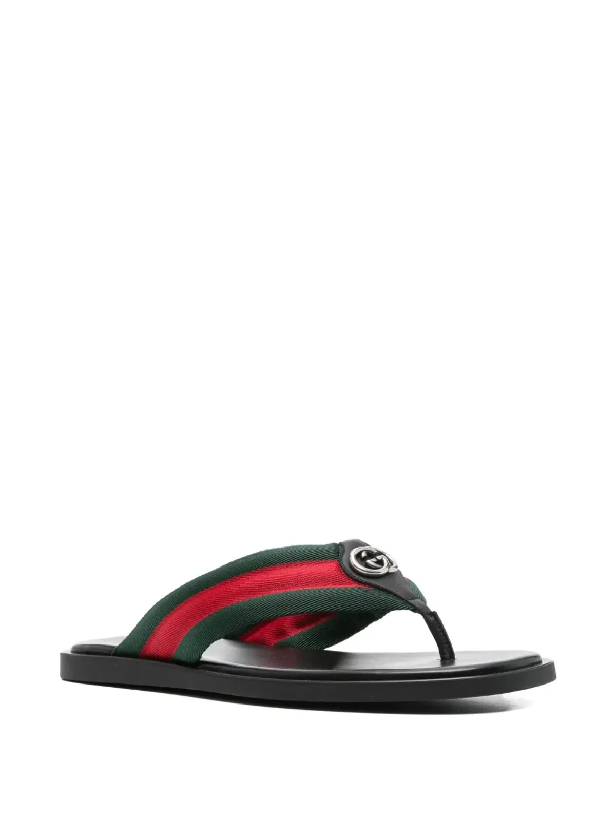 Gucci ウェブストライプサンダル - 画像2