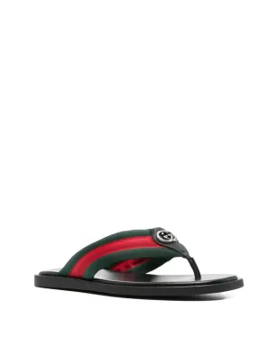 Gucci ウェブストライプサンダル - サムネイル2