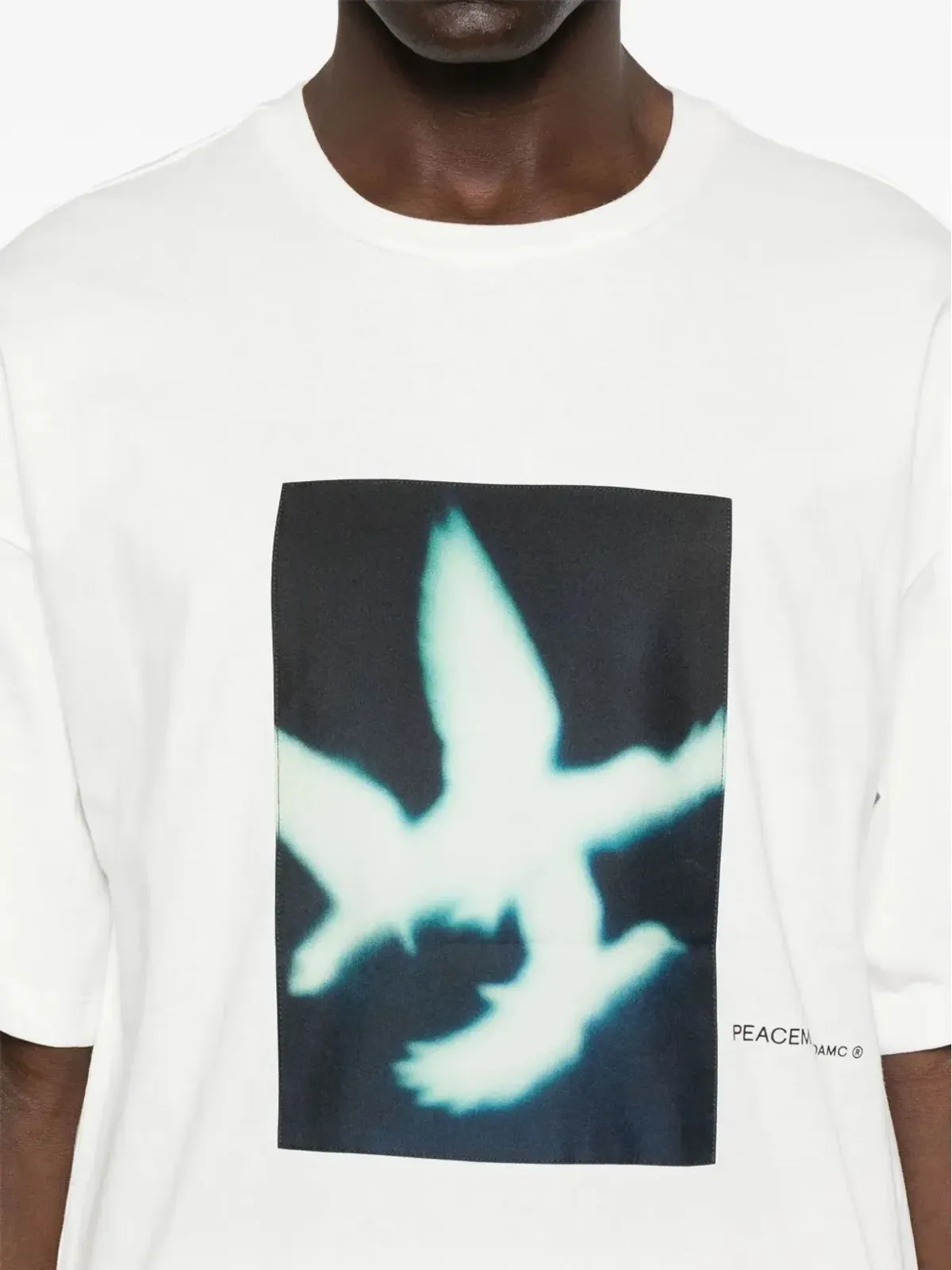 OAMC Peacemaker 鳥プリント コットン Tシャツ - 画像2