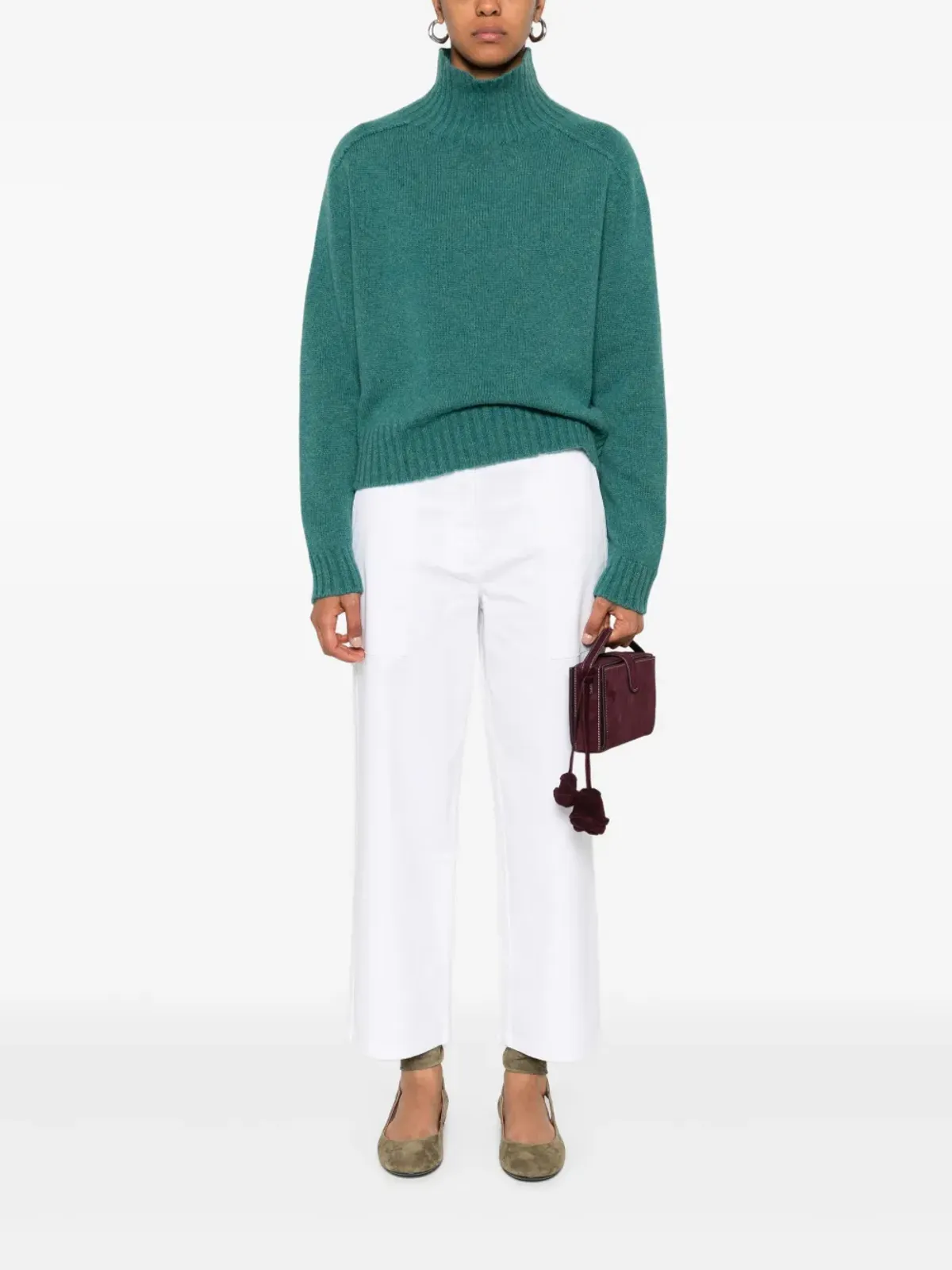 BOMPARD タートルネック・シームレスニットセーター - 画像2