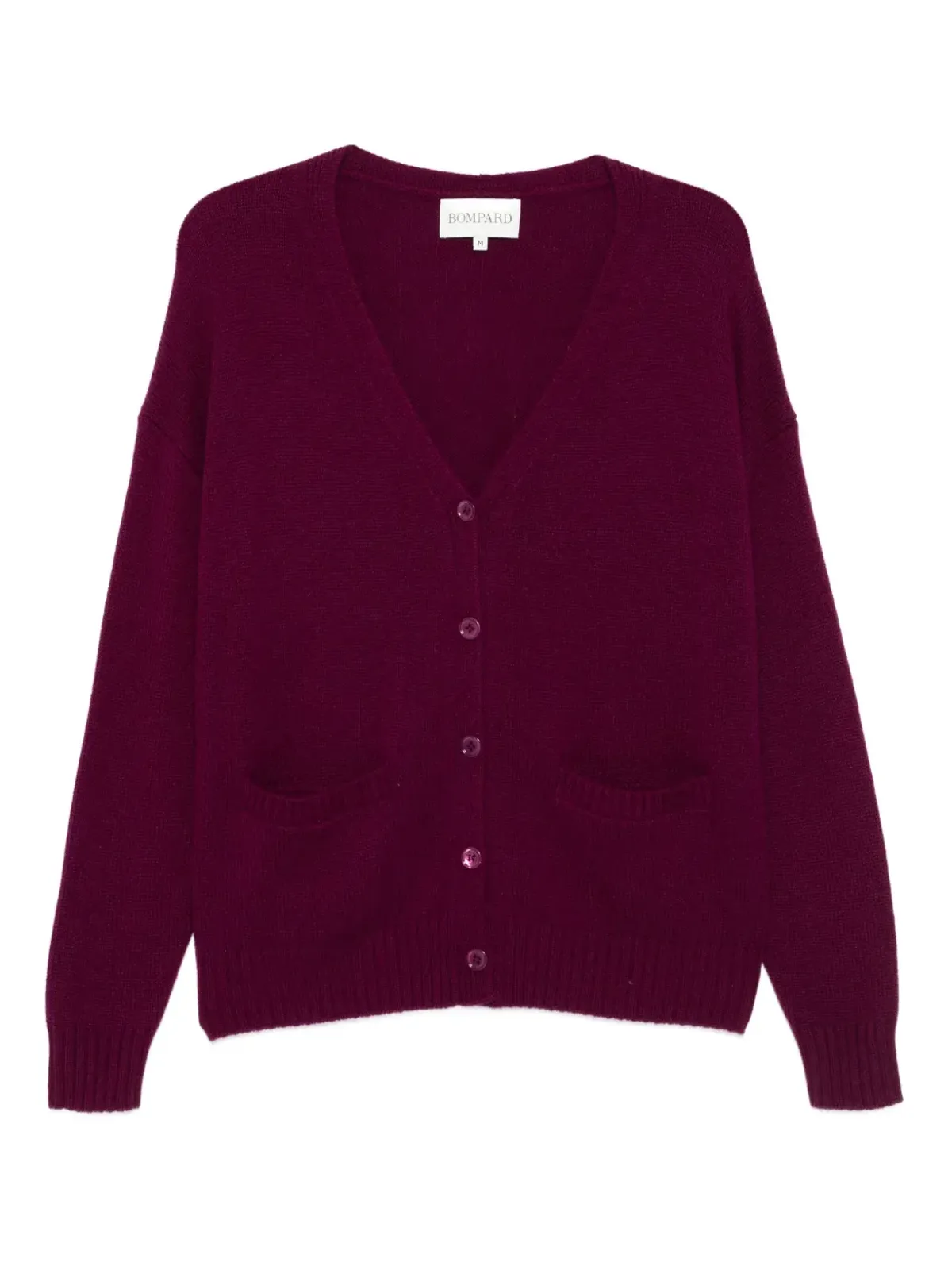 BOMPARD ボタン留め付き パッチポケット カーディガン - Purple - 画像1