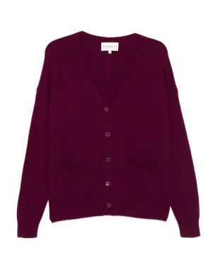 BOMPARD ボタン留め付き パッチポケット カーディガン - Purple - サムネイル1