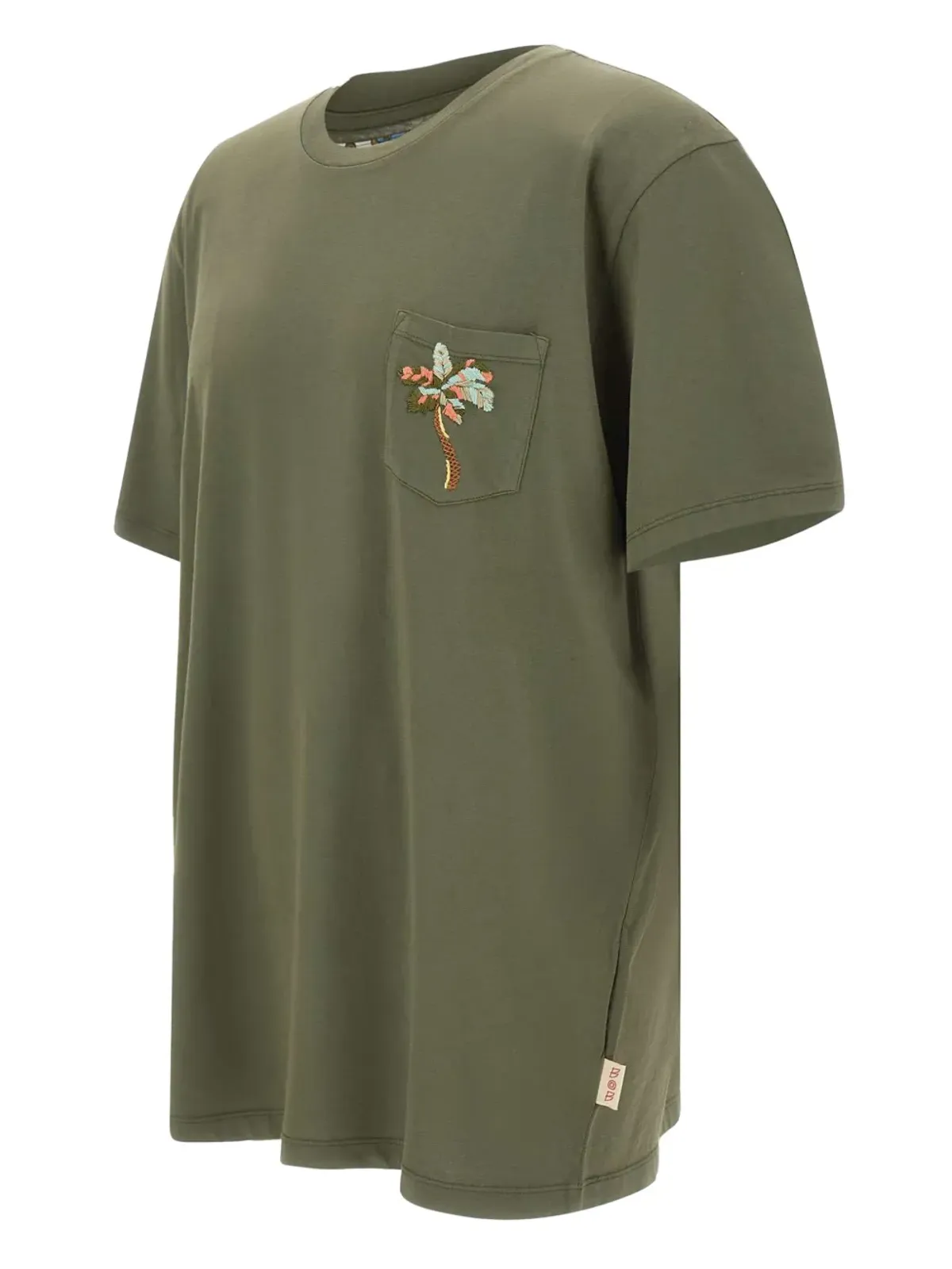 BOB エンブロイダードポケット付き クルーネック Tシャツ - 画像3