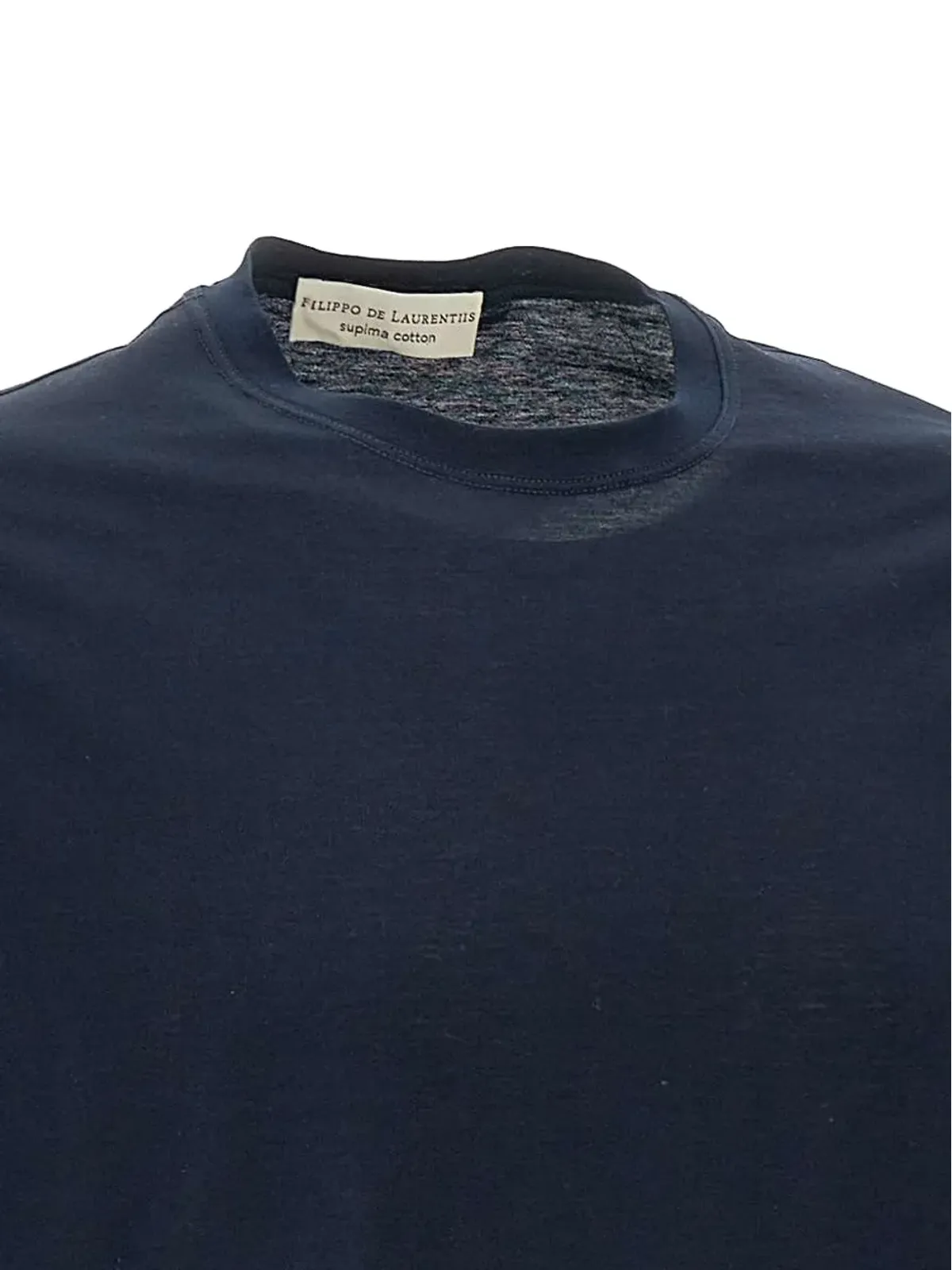 Filippo De Laurentiis コットン半袖Tシャツ ブルー - 画像5