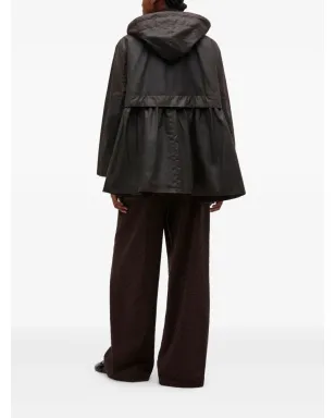 GANNI x Barbour tartan peplum jacket - Brown - サムネイル3