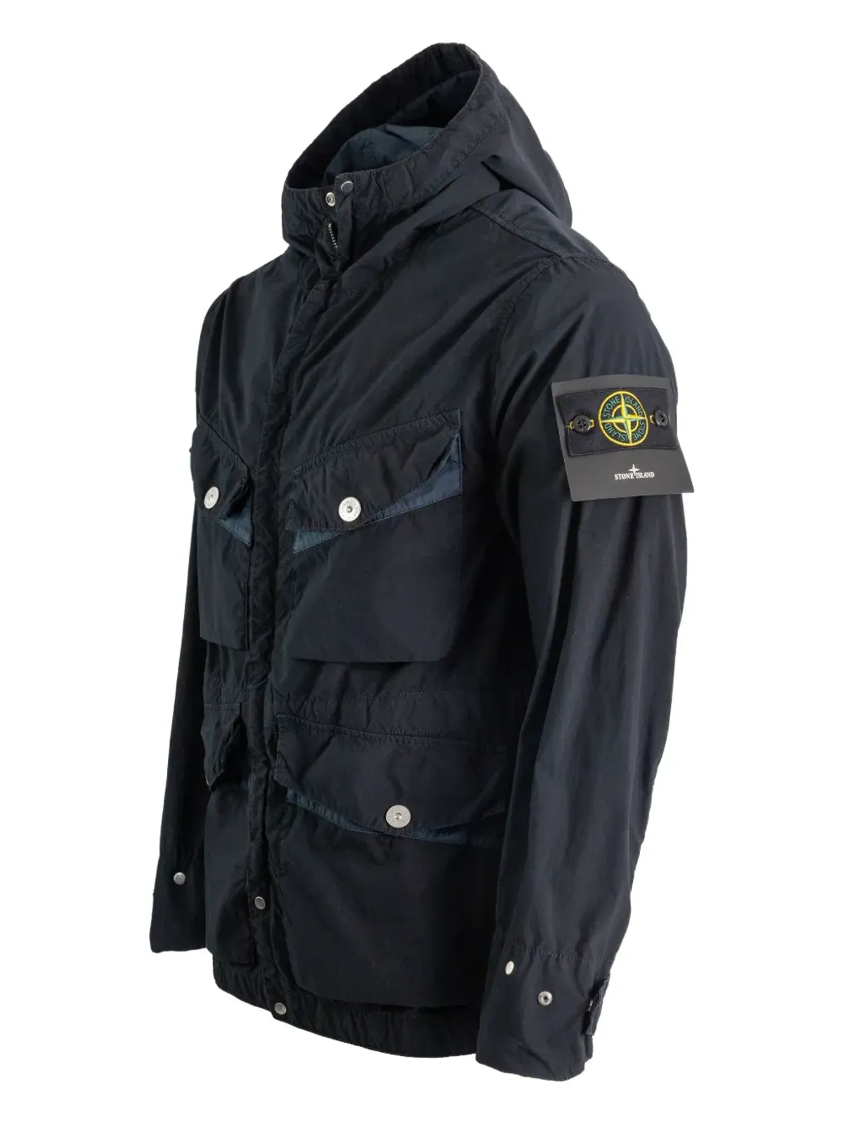 Stone Island フード付きフラップポケットジャケット - 画像3