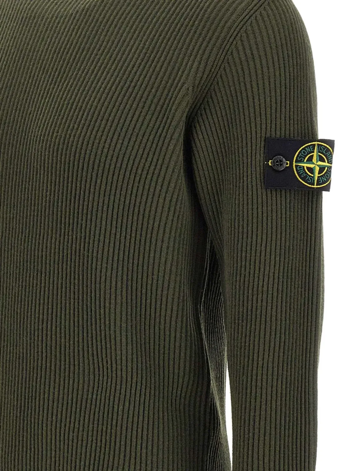 Stone Island リブ編みクルーネックセーター - 画像4