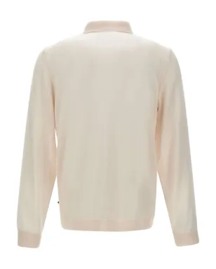 BOSS 長袖三つボタンポロシャツ 131 WHITE - サムネイル2