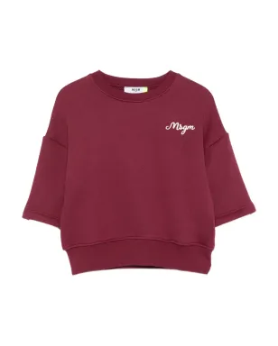 MSGM Kids レイヤードロゴ スウェットシャツ - サムネイル1
