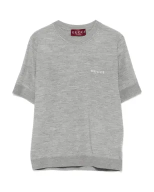 Gucci ロゴ刺繍入り半袖Tシャツ - サムネイル1